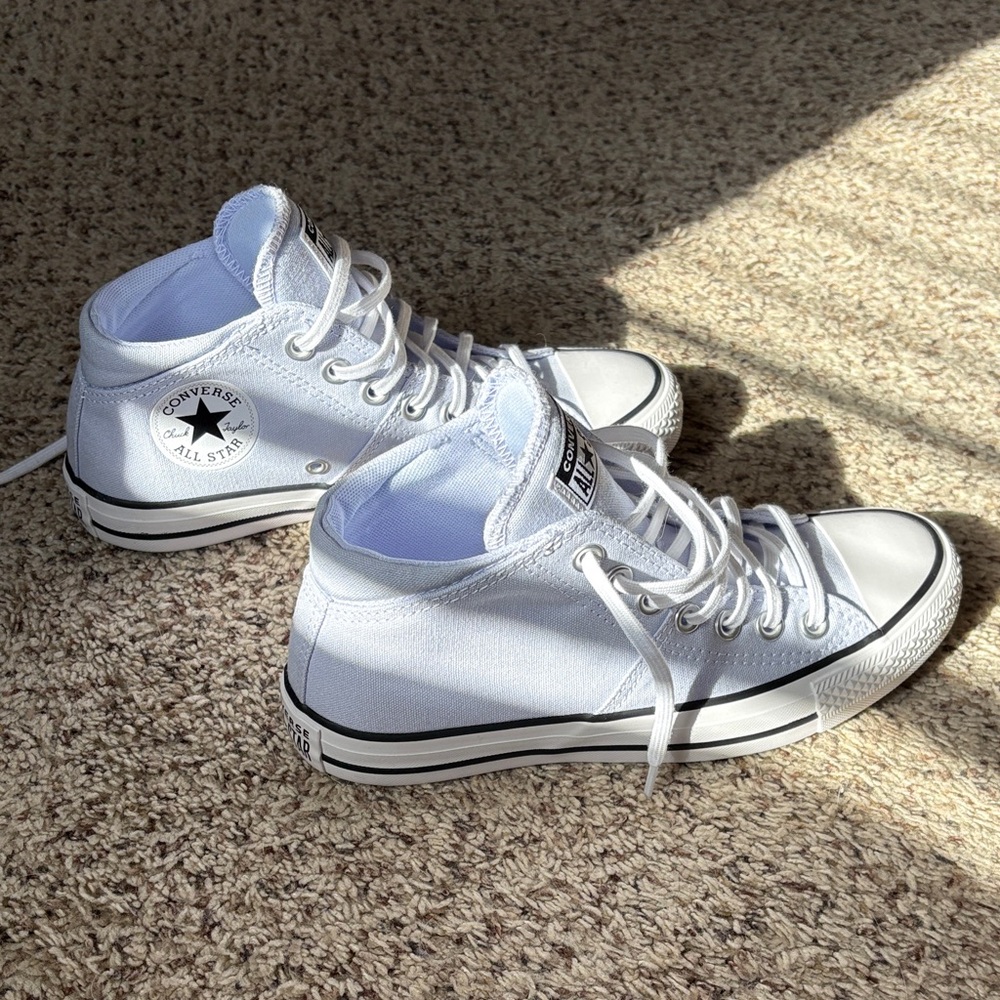 Converse All Star White Canvas Sneakers